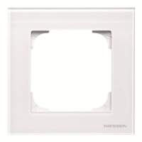 Рамка одноместная, стекло белое ABB 2CLA857100A3001