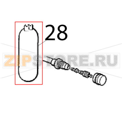 Accumul. e linea aspirazione Scotsman MF 46 WS Accumul. e linea aspirazione Scotsman MF 46 WSЗапчасть на деталировке под номером: 28
