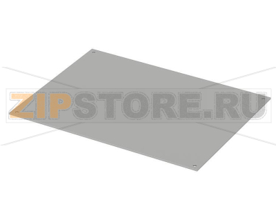 Плата передняя, АБС, 2 mm, светло-серая, тиснённая с одной стороны Bopla BCD FPK 160 