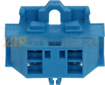 CLAMP 2-POLES BLUE 