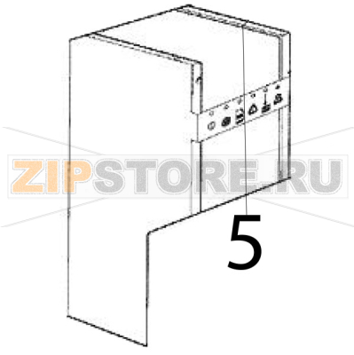 Pannello lat. DX Scotsman MV 600 Pannello lat. DX Scotsman MV 600Запчасть на деталировке под номером: 5