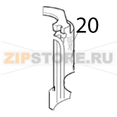 Kit insulation, freezer Scotsman AF 124 Kit insulation, freezer Scotsman AF 124Запчасть на деталировке под номером: 20