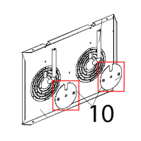 Disco riduzione portata aria D=124, inox L.M. Unox XBC 404