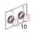 Disco riduzione portata aria D=124, inox L.M. Unox XBC 404