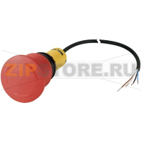 Кнопка аварийной остановки 24 В DC/AC, 4 А, IP69K: 1 шт Eaton C22-PVT45P-K02-P62