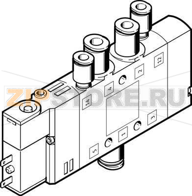 Распределитель с электроуправлением Festo CPE10-M1BH-5LS-QS-4 