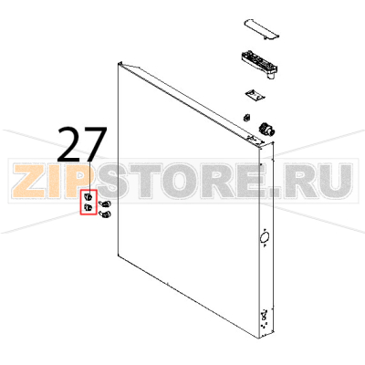 Raccordo a gomito j. guest Ø: 8-8 Unox XBC 604P Raccordo a gomito j. guest Ø: 8-8 Unox XBC 604PЗапчасть на деталировке под номером: 27