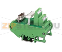 Интерфейсный модуль VARIOFACE для плат ввода аварийных и счетных сигналов Siemens SIMATIC® S5-95U (переход с 9-контактного штыревого разъема D-SUB на винтовые клеммы) Phoenix Contact FLKM-D 9 SUB/S/COUNT/S95
