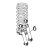 Suspa 120 N damper Fagor LA-18 TP2 E