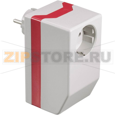 Корпус с вилкой 121x66x55 мм, пластиковый, серый, 1 шт TRU Components TC-SG 1022 GR203 