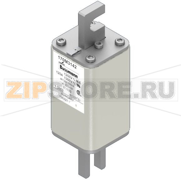 Предохранитель, 125 A, AC 1250 В, 100 кА, size 1, 45x45x138 мм, aR, DIN, IEC Eaton FUSE 125A 12 