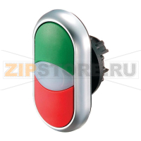Переключатель зеленый, красный: 1 шт Eaton M22-DDL-GR-X1/X0