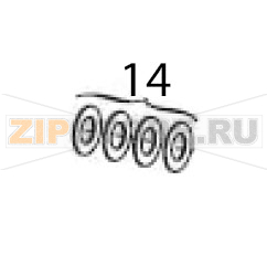Washer, ribbon take up Zebra S600 Washer, ribbon take up Zebra S600Запчасть на деталировке под номером: 14