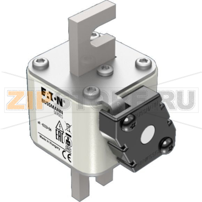 Предохранитель, 80 A, AC 900 В, DIN 1, 51x69x109 мм, aR, DIN, IEC Eaton FUSE 80A 900V 1KW/80 AR 