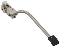 Floor mounted mixer with s/s pedal,