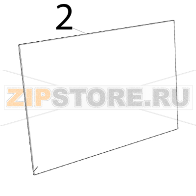 Vetro interno 515x334x4 BETFL Unox XFT 110 Vetro interno 515x334x4 BETFL Unox XFT 110Запчасть на деталировке под номером: 2