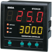 Регулятор температуры PID, тип датчика: Pt100, J, K, T, S, R, 2 А, SSR, 88x96х96 мм Enda ET9420-230