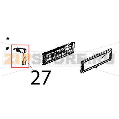 Impugnatura maniglia Unox XBC 1005E Impugnatura maniglia Unox XBC 1005EЗапчасть на деталировке под номером: 27