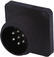 Разъем круглый 10 А, IP67, 7 контактов Hirschmann CM 02 E 14S-61 P