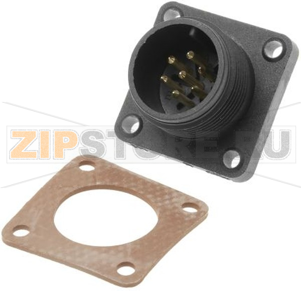 Разъем круглый 10 А, IP67, 7 контактов Hirschmann CM 02 E 14S-61 P 