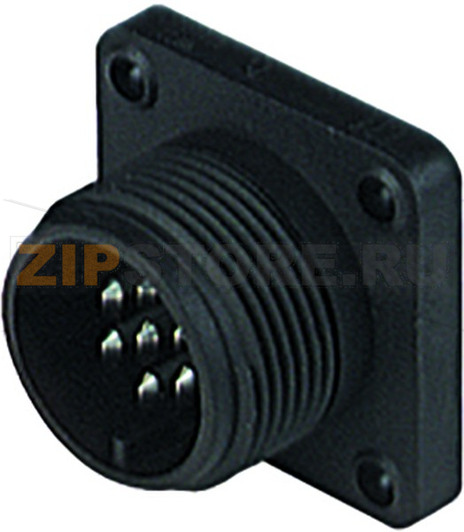 Разъем круглый 10 А, IP67, 7 контактов Hirschmann CM 02 E 14S-61 P 