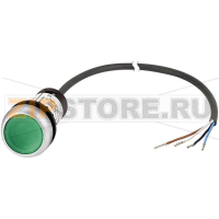 Кнопка зеленая, 1 шт Eaton C22-DL-G-K10-24-P62