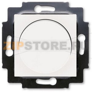 Диммер поворотно-нажимной 60-600 Вт, жемчуг/ледяной ABB 2CHH942247A6068 