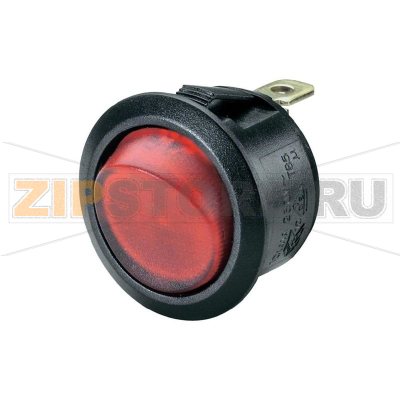 Переключатель клавишный 250 В/AC, 10 А, 1 x выкл/вкл, красный, 1 шт SCI R13-300B-05 