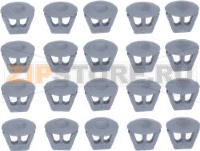 KIT 20 NYLON CAPS PA66 V2 GREY D 6