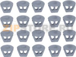 KIT 20 NYLON CAPS PA66 V2 GREY D 6 