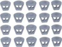 KIT 20 NYLON CAPS PA66 V2 GREY D 6