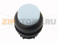 Головка кнопки с подсветкой, выступающие, без фиксации, белая Eaton M22S-DLH-W