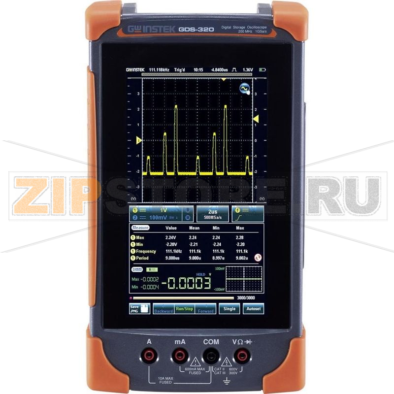 Осциллограф ручной, 2 канала, 1 гвыб/с, 5 мб/кан GW Instek GDS-320 