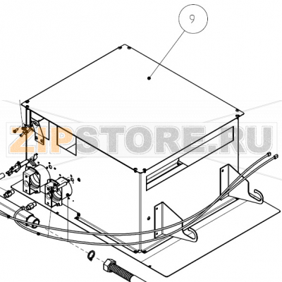 Batteria gas ES 10/14/18 Imesa ES 10                                       Batteria gas ES 10/14/18 Imesa ES 10Запчасть на сборочном чертеже под номером: 9Название запчасти на итальянском языке: Batteria gas ES 10/14/18 Imesa ES 10