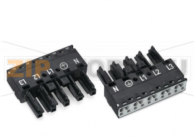 Разъем; 5-пол.; Код. P; 4,00 mm; красные Wago 770-1305 Protected against mismating and maintenance-freePush-in CAGE CLAMP® spring pressure connection technology allows solid conductors to be simply pushed into a unit.Two wire connections per pole for loops or bridgesAdditional variable coding is possible....