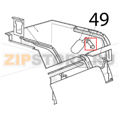 Porta paletta Scotsman AF 206 Porta paletta Scotsman AF 206Запчасть на деталировке под номером: 49