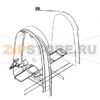 Transparent cover for rear wall Ugolini Minigel 1 Plus