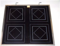 Ceran glass plate #216024 inkl. frame