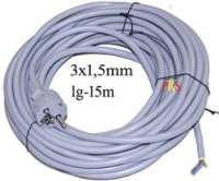 CORDON ASPIRATEUR 15M 3X1,5MM GRIS