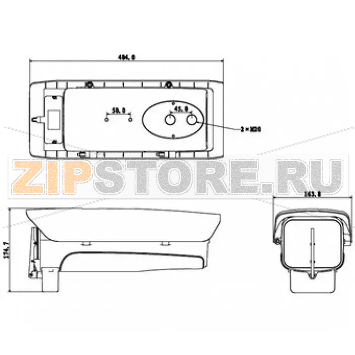 Кожух водонепроницаемый Dahua DH-PFH610N-W 
