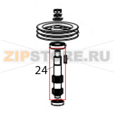 Input shaft Hurakan HKN-20SN2V Input shaft Hurakan HKN-20SN2VЗапчасть на деталировке под номером: 24