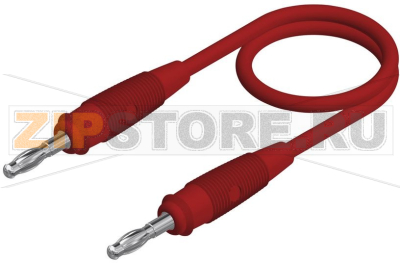 Провод тестовый 1 м, красный Hirschmann SML 100/1 ROT / RED 