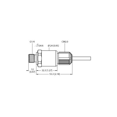 Датчик давления Turck PT1R-1004-I2-CM2.0/O 
