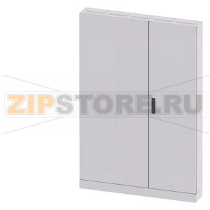 ALPHA 630, Floor-mounted cabinet, IP43, Protection class 1, H: 1950 mm, W: 1300 mm, T: 210 mm, RAL 7035, incl. flange in roof Siemens 8GK1322-8KA52 