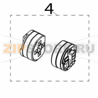Media spacers (6 pcs a set) TSC TDM-20 Media spacers (6 pcs a set) TSC TDM-20Запчасть на деталировке под номером: 4
