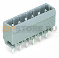 MCS MIDI Classic Вилка THT; 1.0 x 1.0 mm solder pin; прямые; Шаг контактов 5 мм; 12-пол.; серые Wago 231-142/001-000