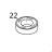 Ball bearing f/15 6010 2RS1 Bear Varimixer AR80 VL-1S