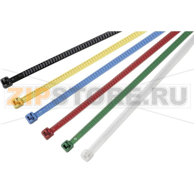 Стяжки кабельные 195 мм, черные, 500 шт HellermannTyton LR55R-PA66HS-BK 