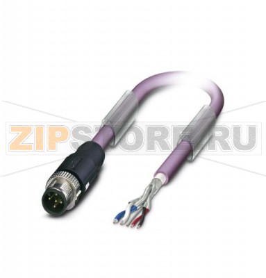 Системный кабель шины Phoenix Contact SAC-5P-MS/10,0-920 SCO CANopen/DeviceNet, 5-полюсн., PUR без галогенов, фиолетовый RAL 4001, экранирован., Штекеры прямое M12-SPEEDCON, А-кодирование, к свободный конец, Длина кабеля: 10 м.Минимальный заказ: 1 шт.Упаковка: 1 шт.