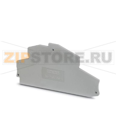 Концевая крышка Phoenix Contact D-STTBS 4 Длина: 92,4 мм, Ширина: 2,2 мм, Цвет: cерый.Минимальный заказ: 50 шт.Упаковка: 50 шт.